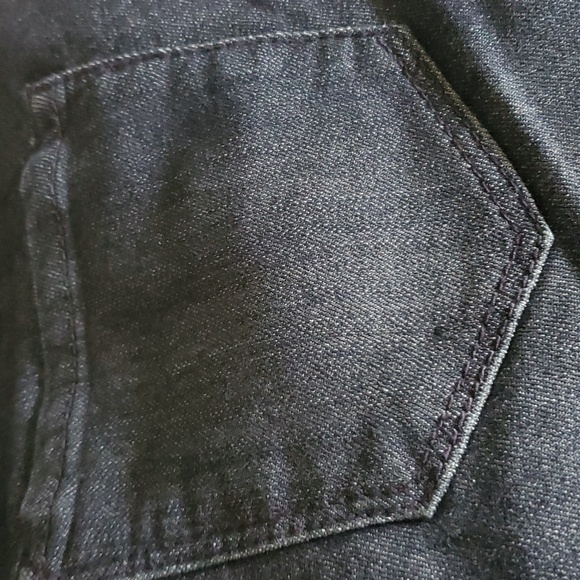 Kenneth Cole jeans womens size 27 US 4 dark blue distressed ankle slit … - Picture 16 of 16